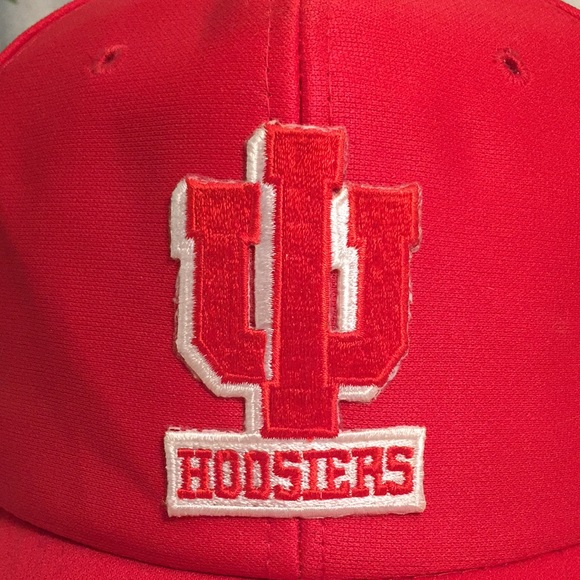 Vintage Indiana Hoosiers Snap Back Trucker Cap Hat Taiwan ROC Tag - Picture 2 of 15